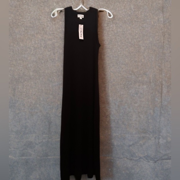 NWT Women's Gabriela High Neck Cut-in A-line Side-Slit Maxi Sweater Dress Size S - Picture 4 of 10